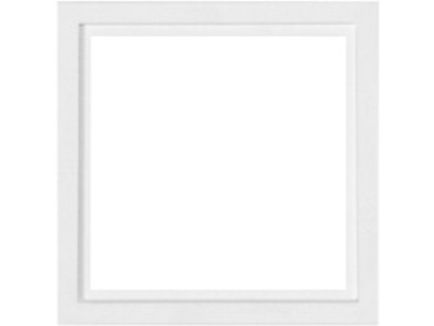 Cadre pour plaque de propreté (simple) 81x81mm ral 9016