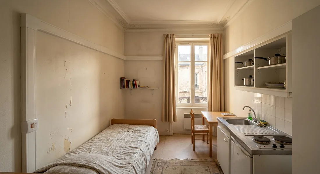 Logement en bâti ancien équipé d'une commande radio posée sans saignée