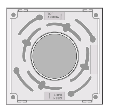 Plaque de fixation Ascom pour simple module  pour appel malade ou infirmière.