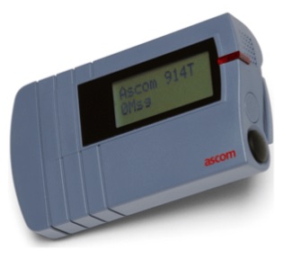 U914T ascom version Atex avec vibreur – Fréquence : 446,475Mhz  pour appel malade ou infirmière.